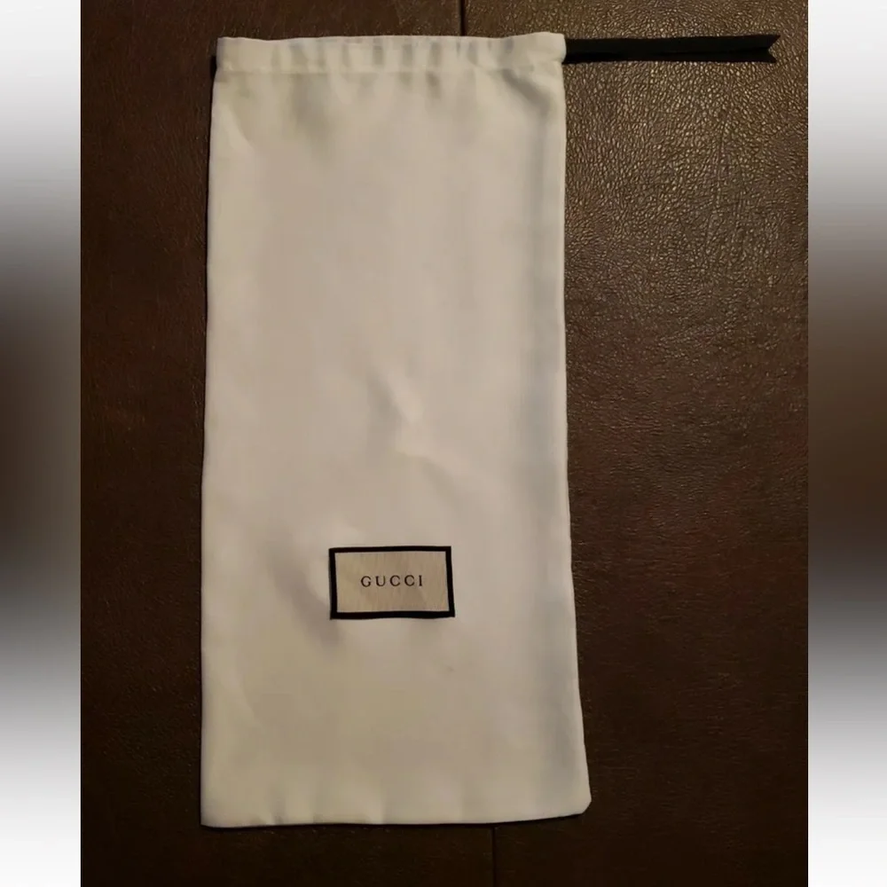 Gucci White Drawstring Dust Bag 17.5